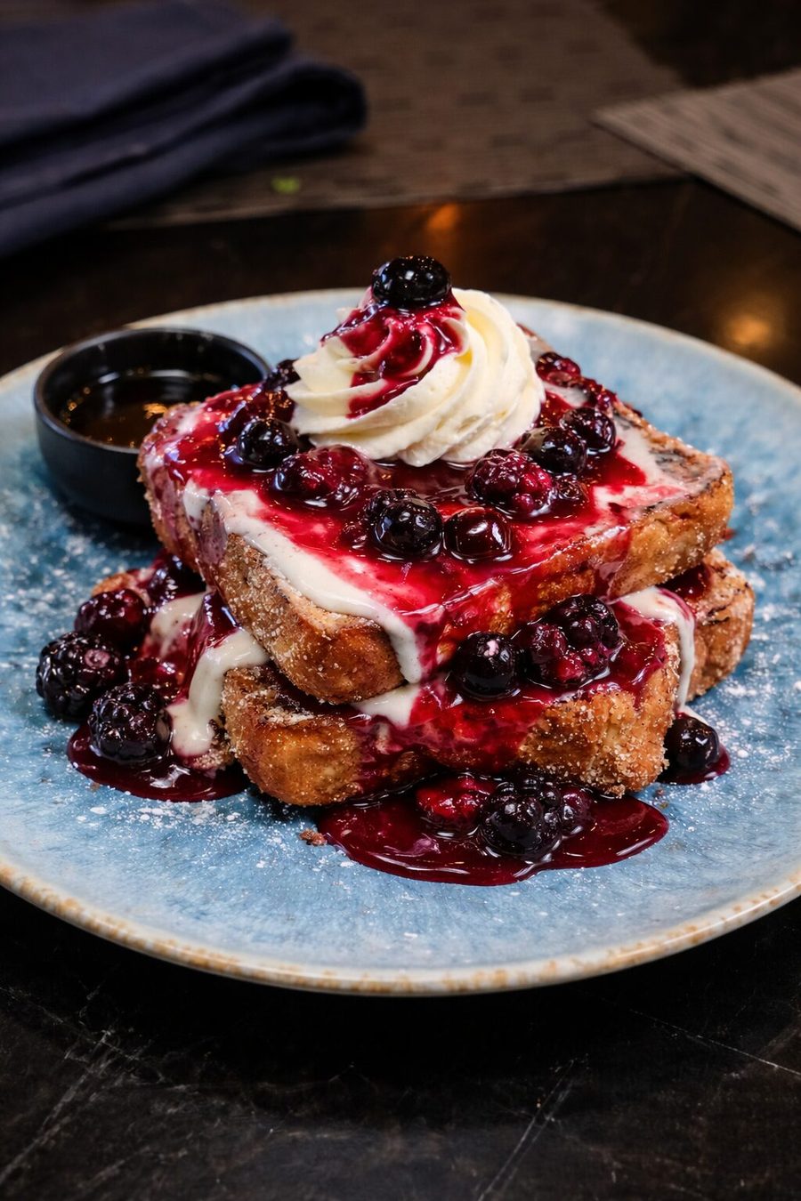 Berries French Toast at Dos Burros brunch